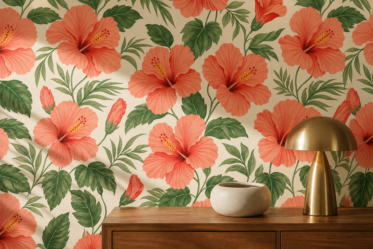 Coral Design Wallpaper Mural product view