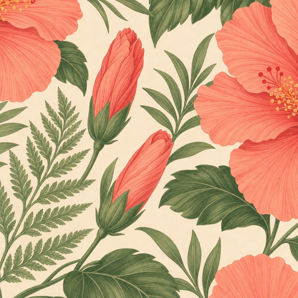 Coral Design Wallpaper Mural product view