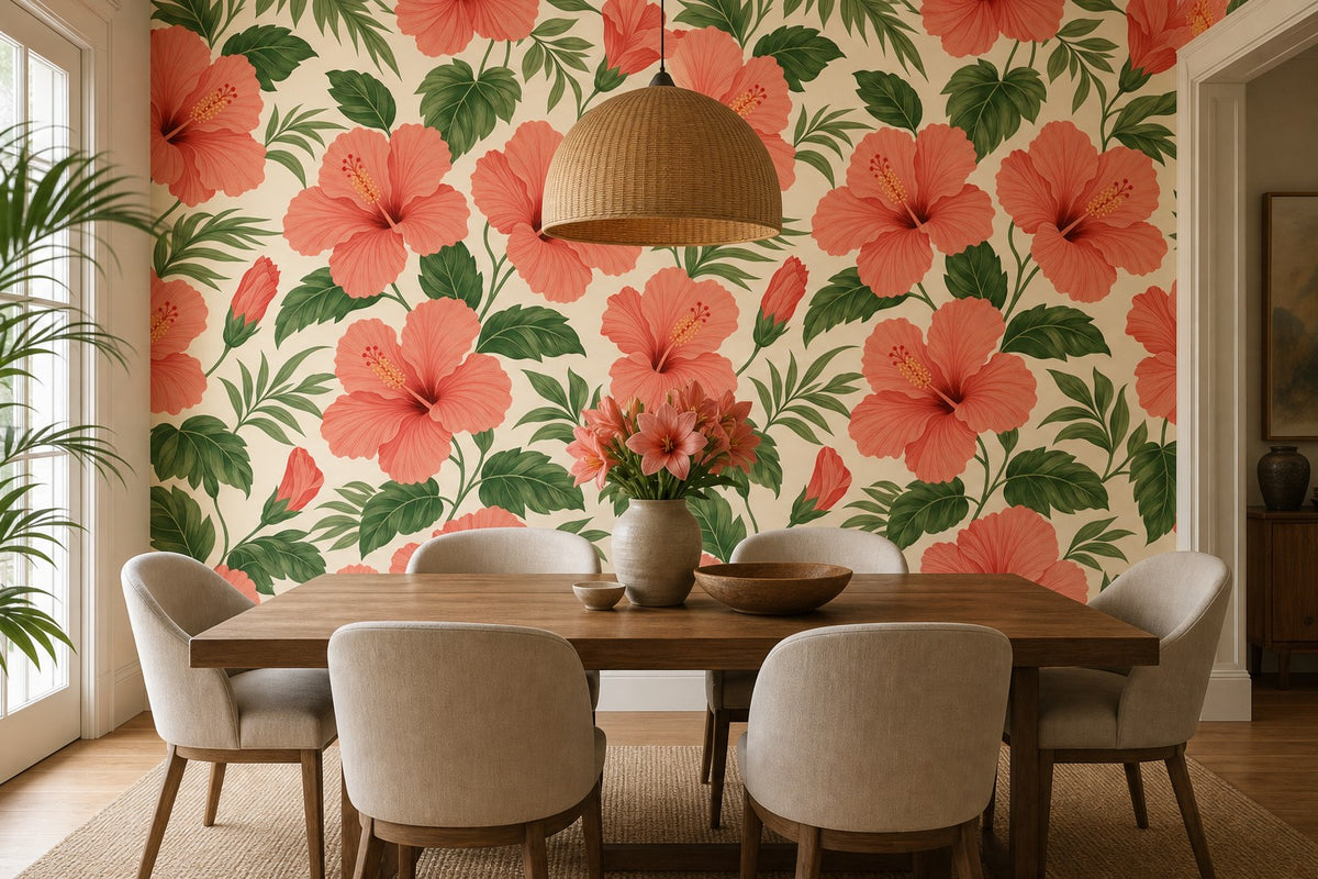 Coral Design Wallpaper Mural product view