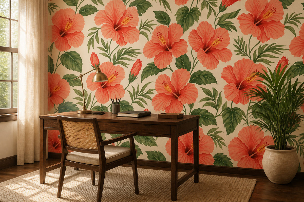 Coral Design Wallpaper Mural product view