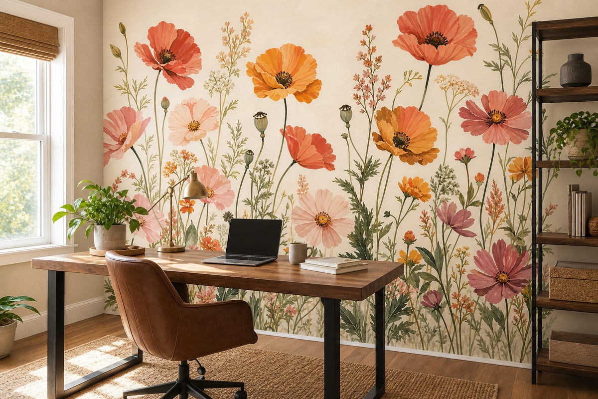 Coral Design Wallpaper Mural product view