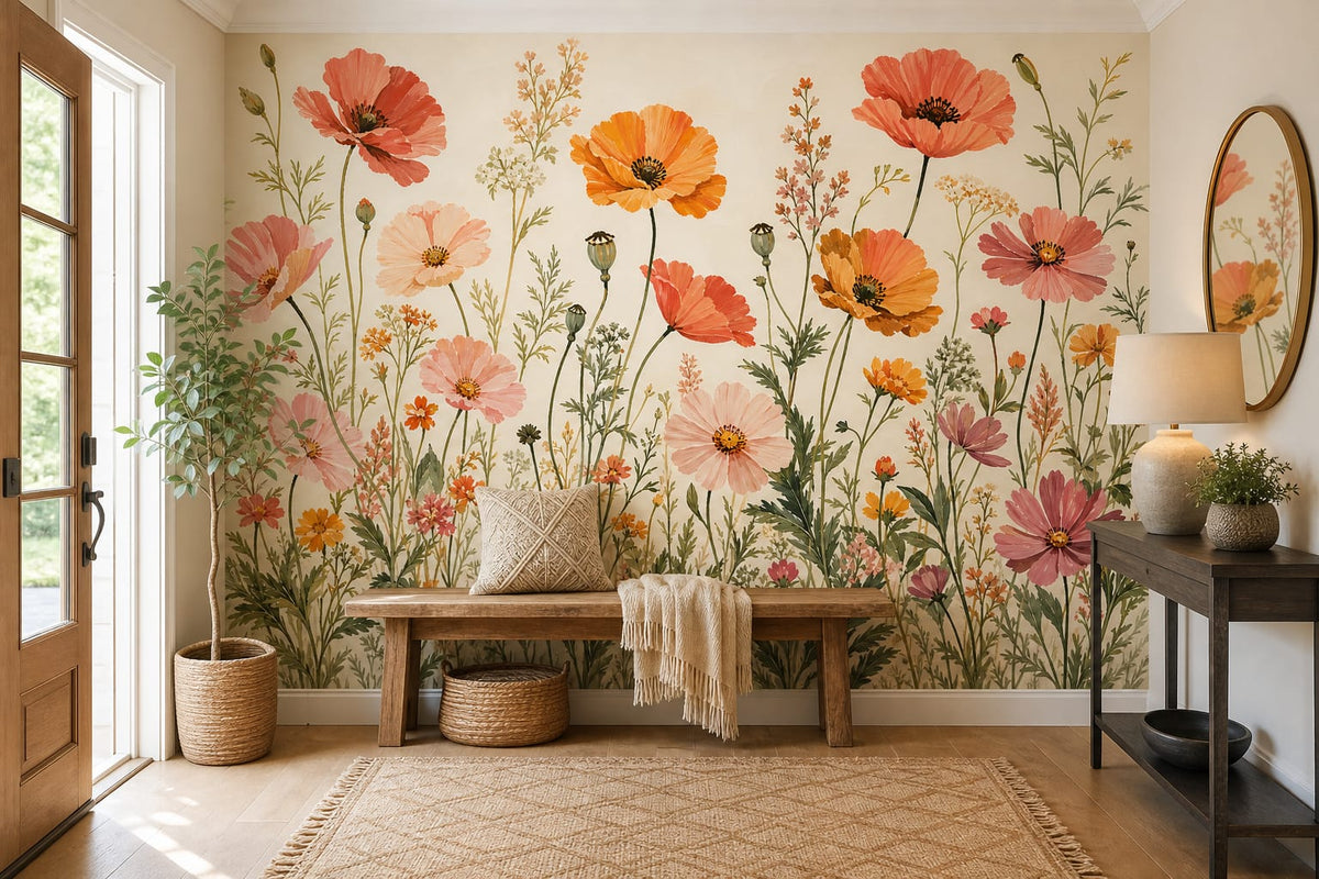 Coral Design Wallpaper Mural product view