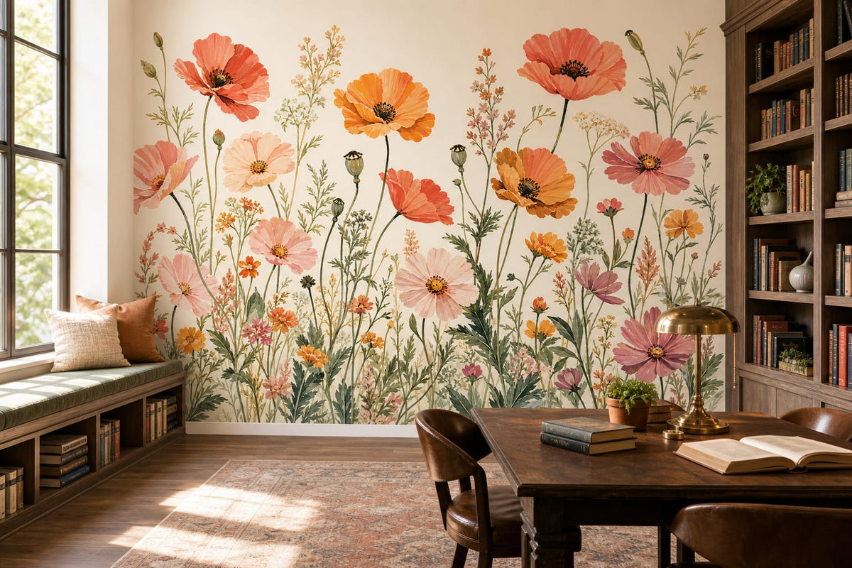Coral Design Wallpaper Mural product view