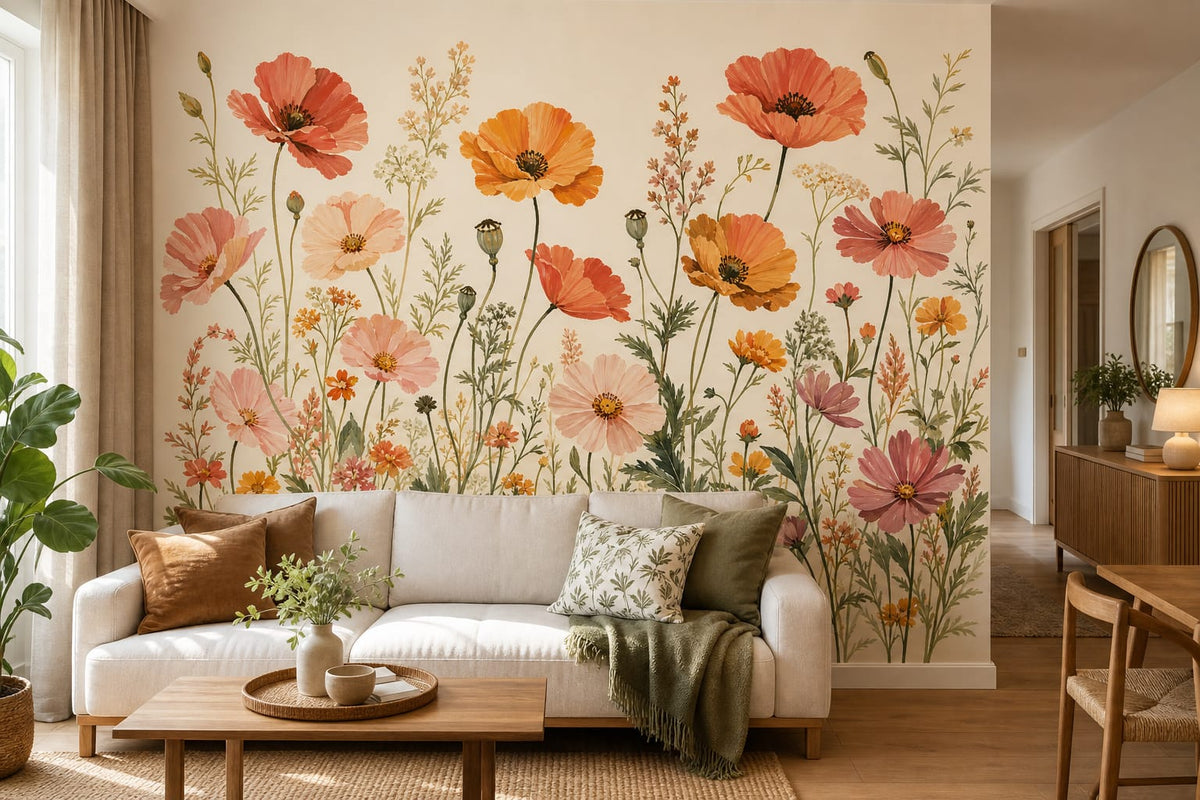 Coral Design Wallpaper Mural product view