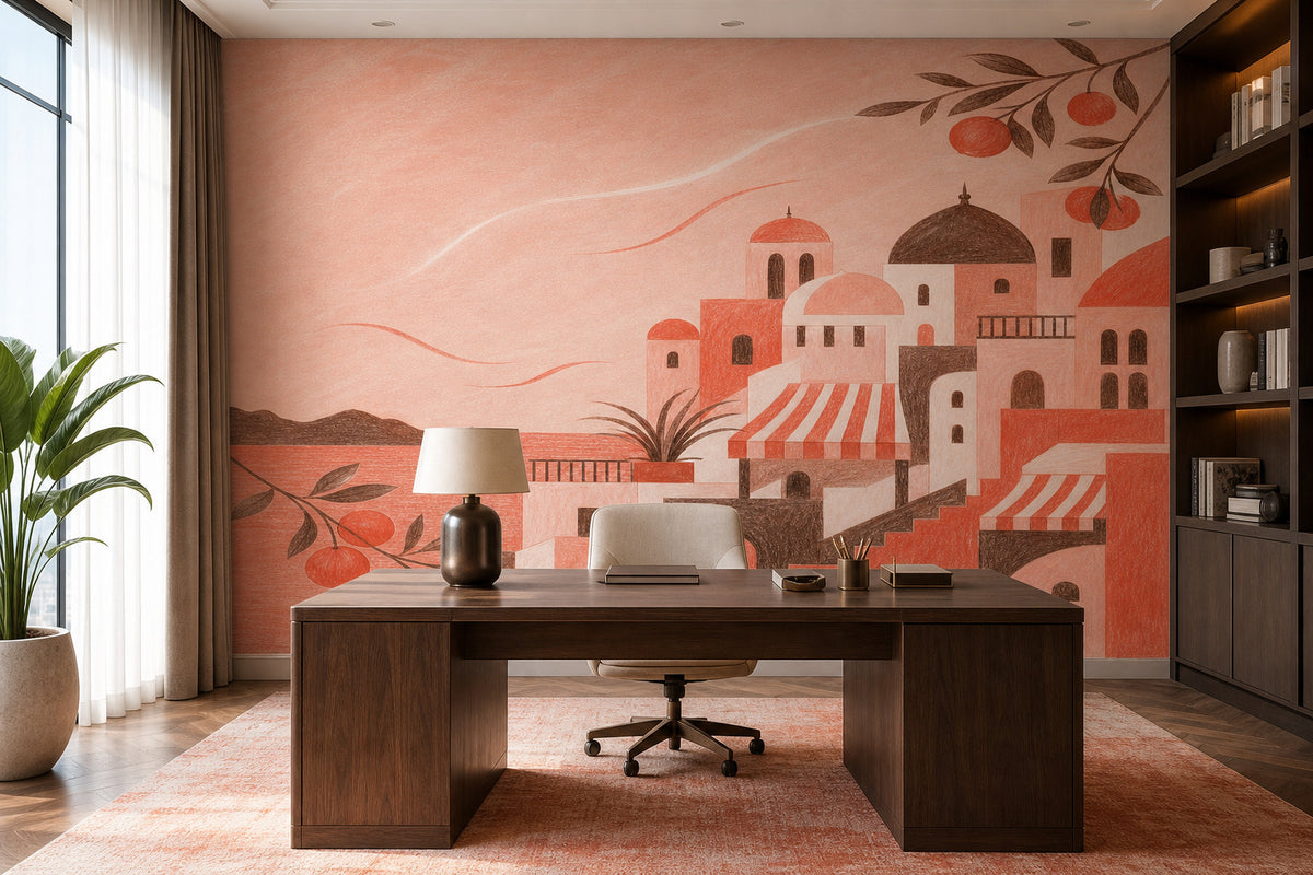 Coral Design Wallpaper Mural product view