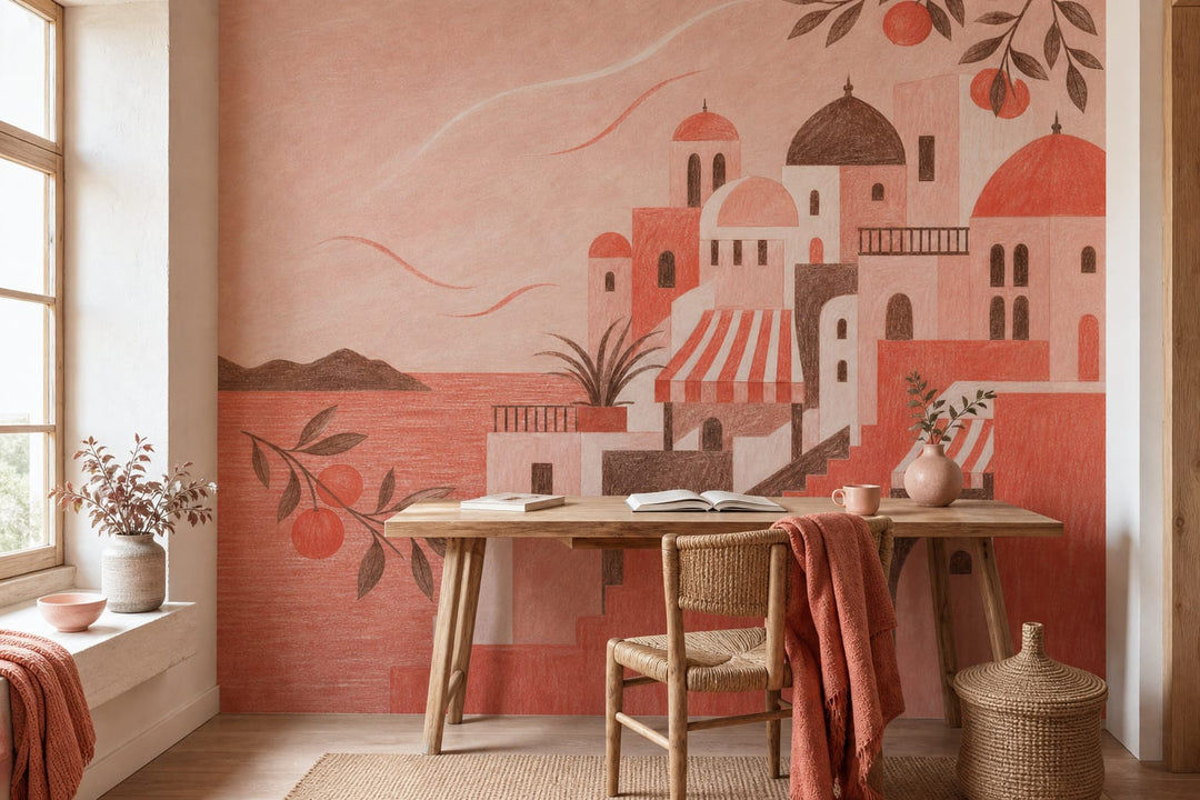 Coral Design Wallpaper Mural product view