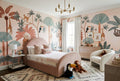 Coral Sloth Storybook Jungle Wallpaper Mural