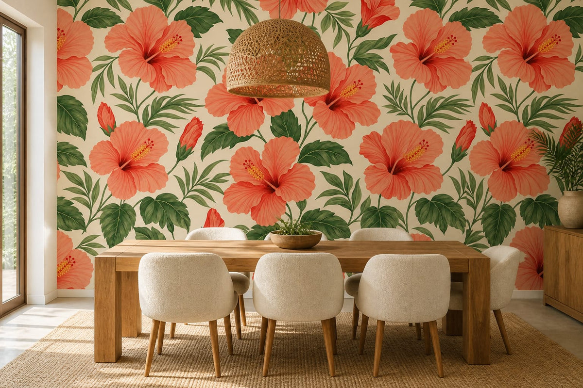 Coral Design Wallpaper Mural product view