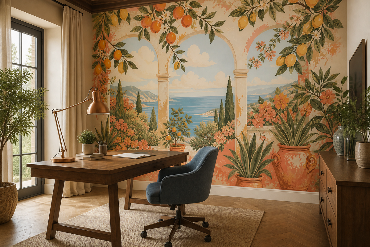 Coral Design Wallpaper Mural product view