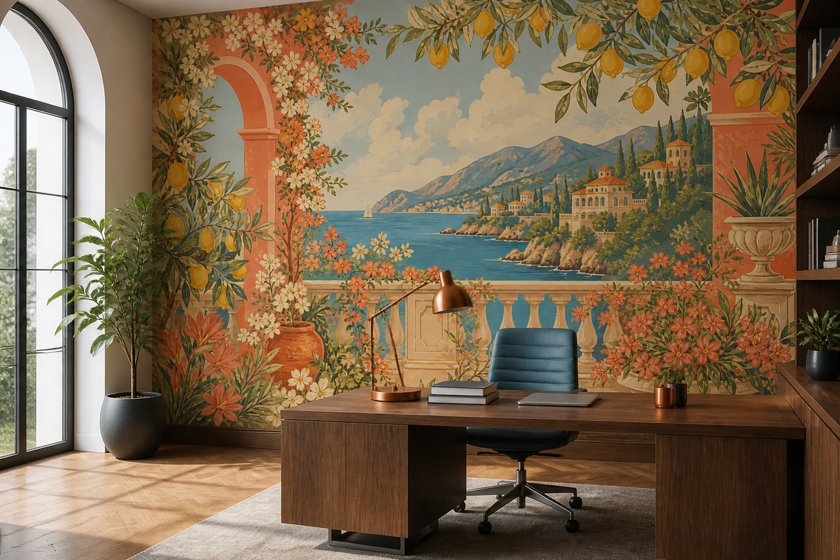 Coral Design Wallpaper Mural product view