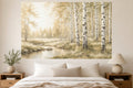 Cream Birch Wallpaper Mural