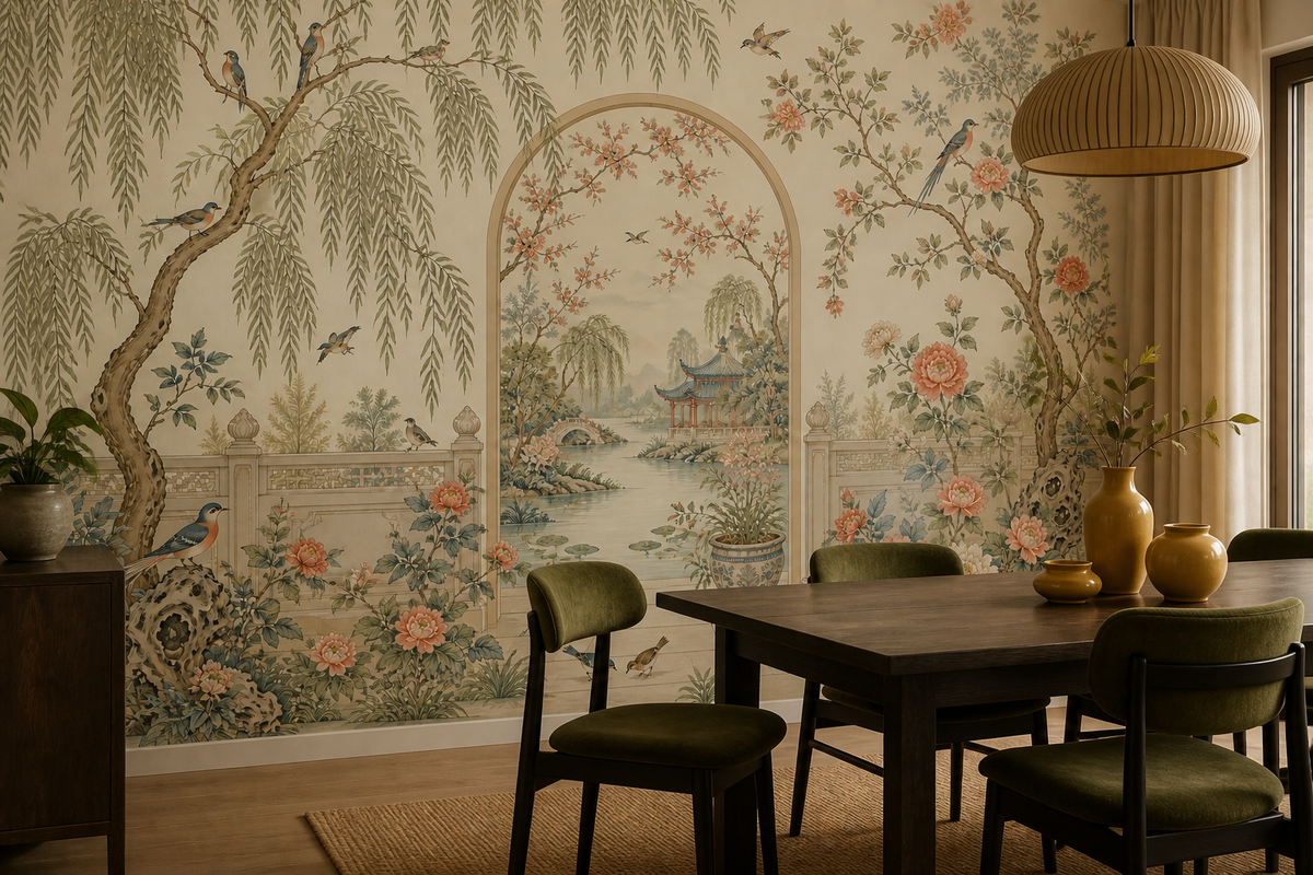 Cream Design Wallpaper Mural product view