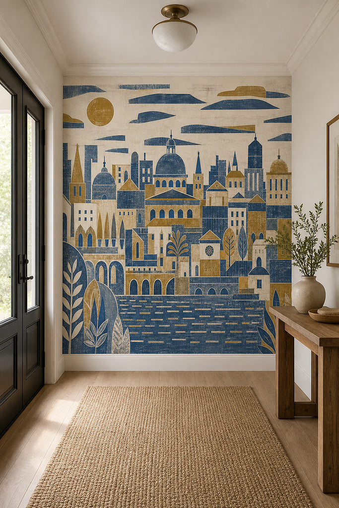 Cream Design Wallpaper Mural product view
