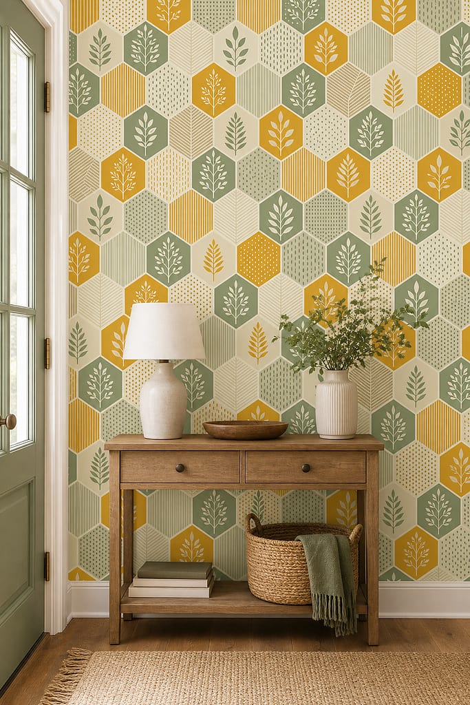 Cream Design Wallpaper Mural product view