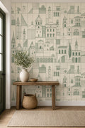 Cream Design Wallpaper Mural