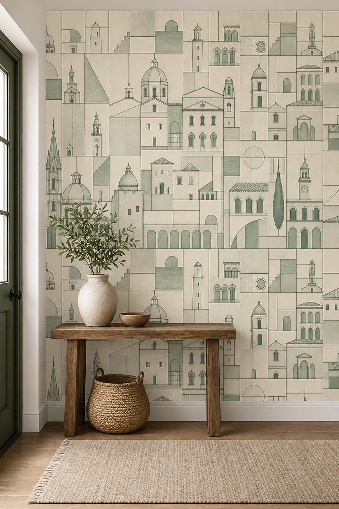 Cream Design Wallpaper Mural product view