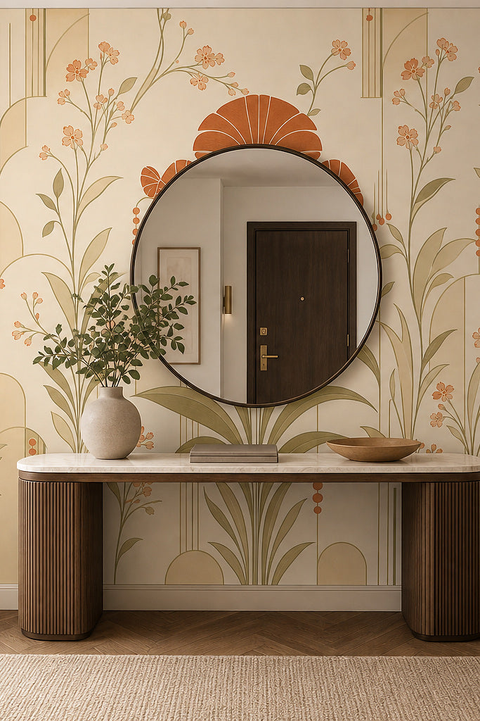 Cream Design Wallpaper Mural product view