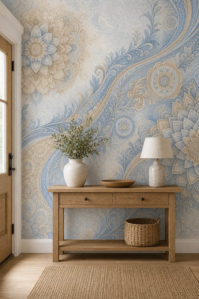 Cream Design Wallpaper Mural product view