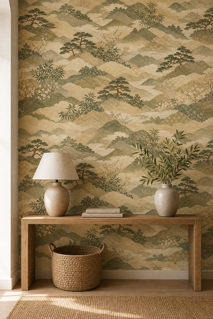 Cream Design Wallpaper Mural product view