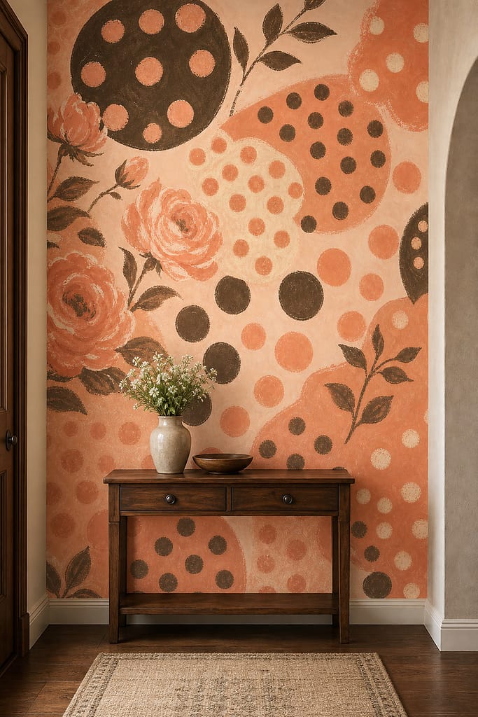 Cream Design Wallpaper Mural product view
