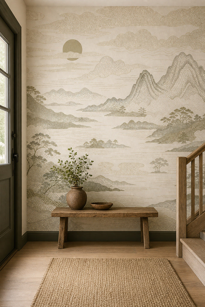 Cream Design Wallpaper Mural product view