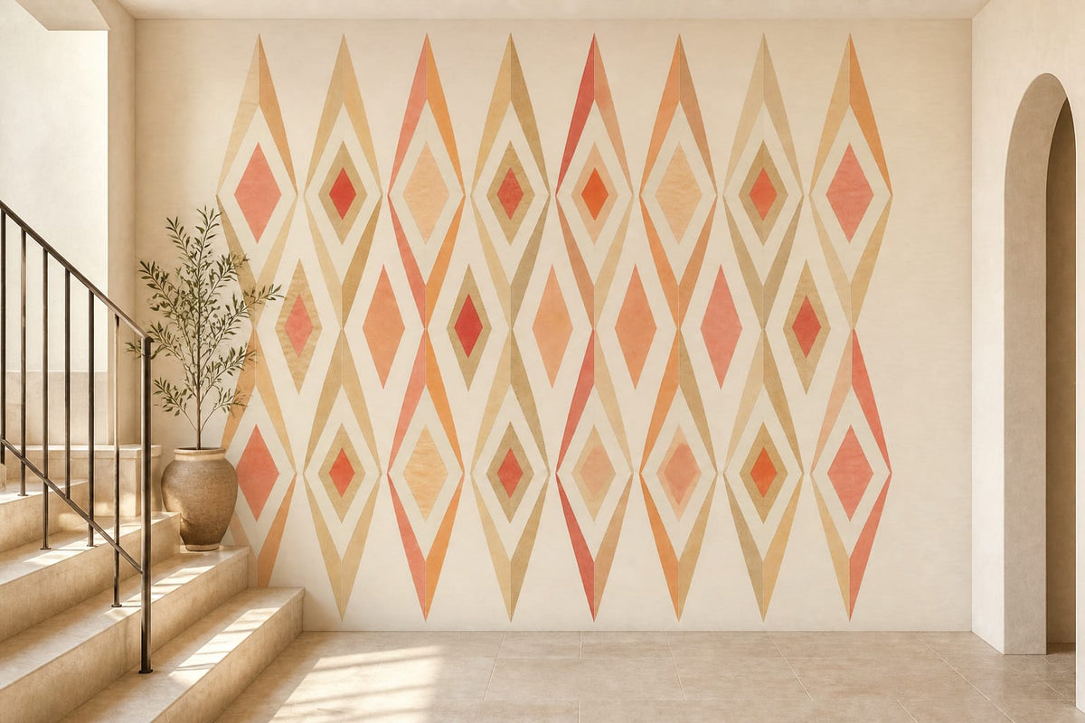 Cream Design Wallpaper Mural product view