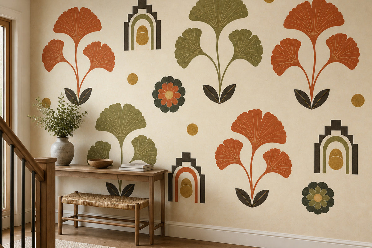 Cream Design Wallpaper Mural product view