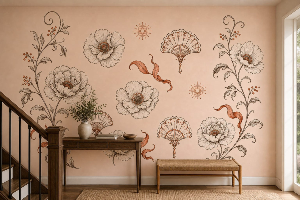 Cream Design Wallpaper Mural product view