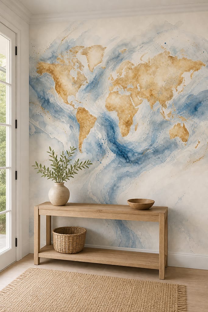 Cream Design Wallpaper Mural product view