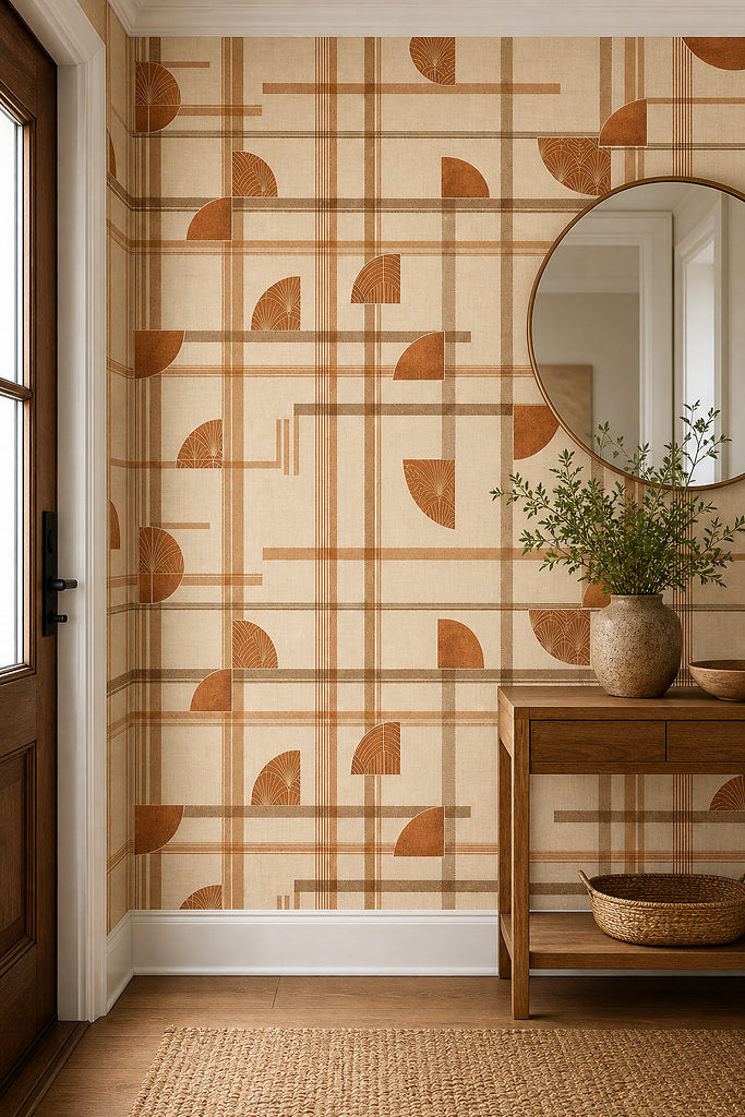Cream Design Wallpaper Mural product view