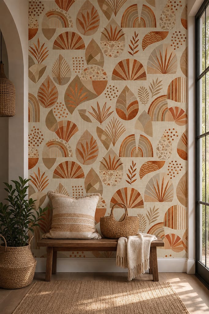 Cream Design Wallpaper Mural product view