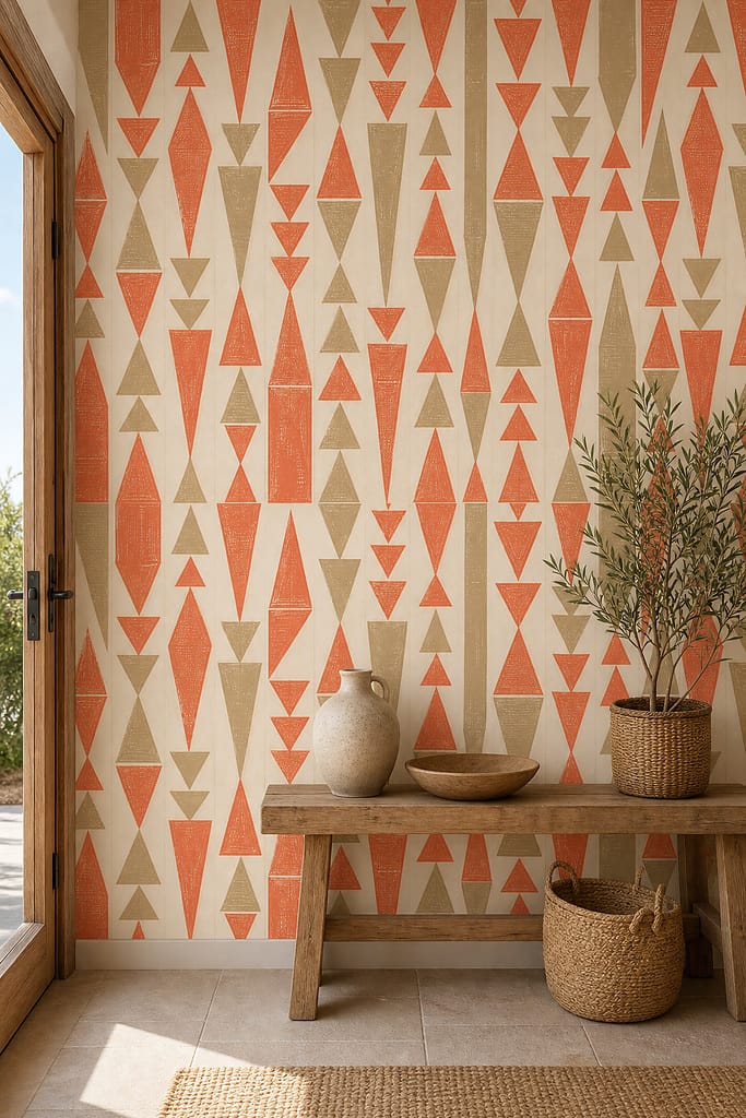 Cream Design Wallpaper Mural product view