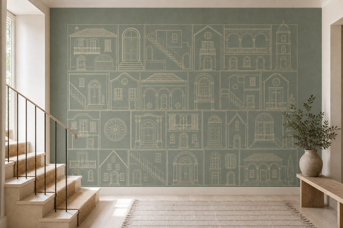 Cream Design Wallpaper Mural product view
