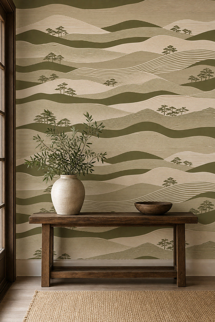 Cream Design Wallpaper Mural product view