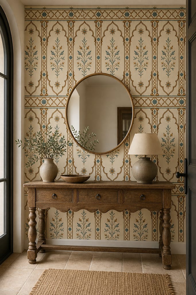 Cream Design Wallpaper Mural product view