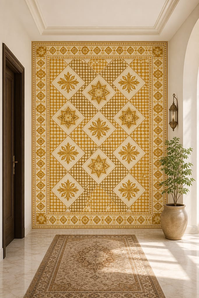 Cream Design Wallpaper Mural product view