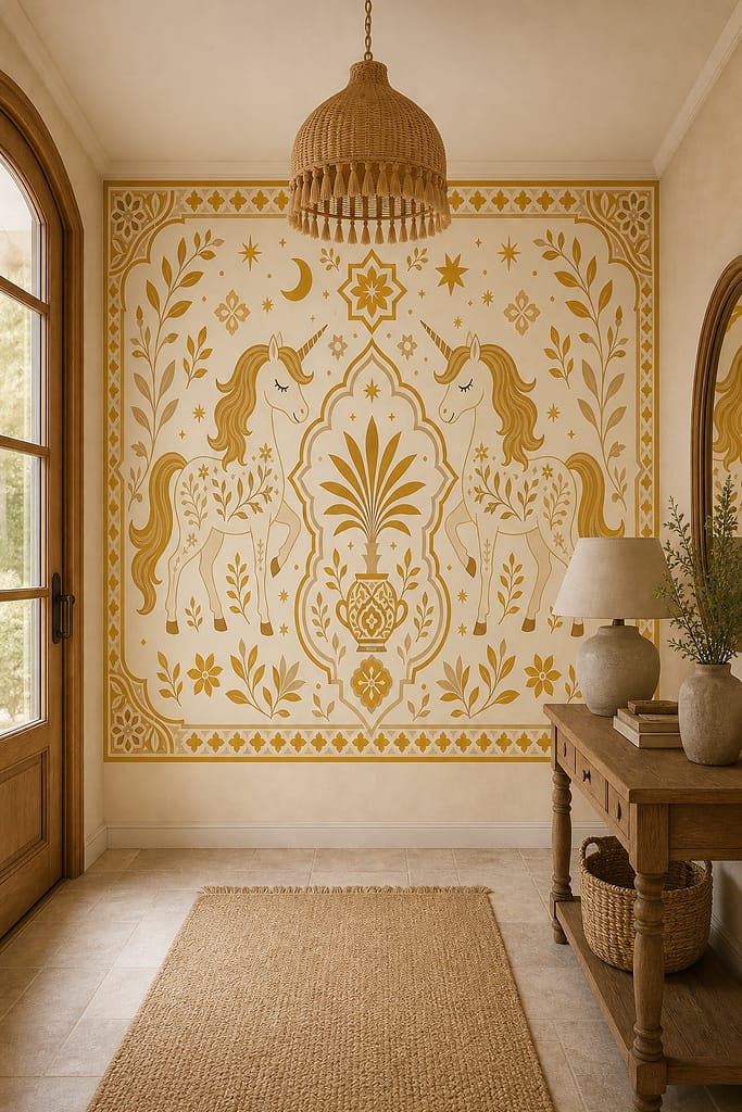 Cream Design Wallpaper Mural product view