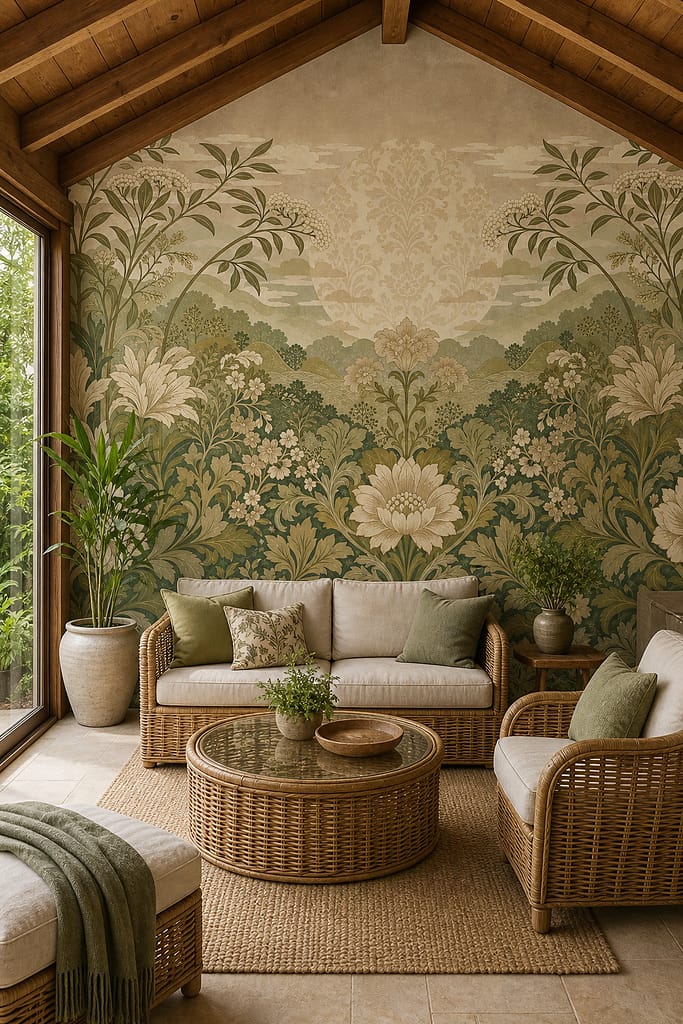 Cream Design Wallpaper Mural product view