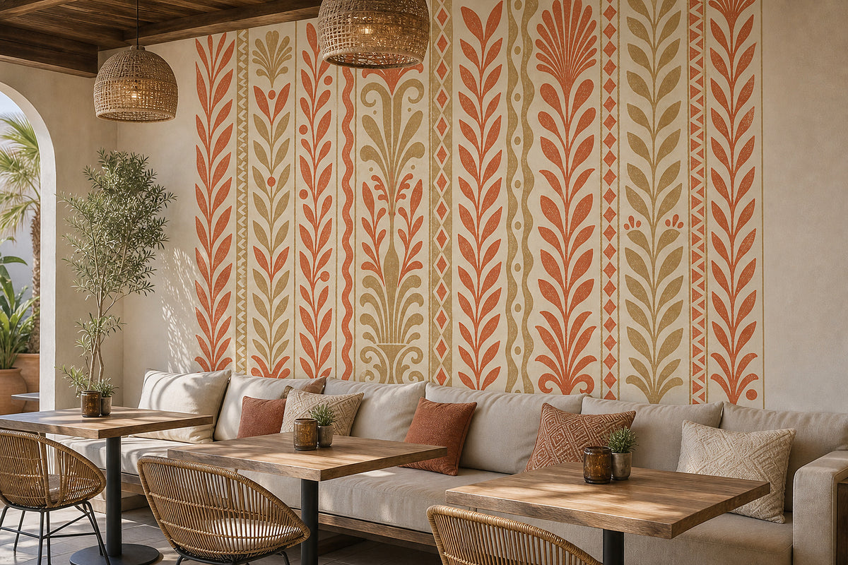 Cream Design Wallpaper Mural product view
