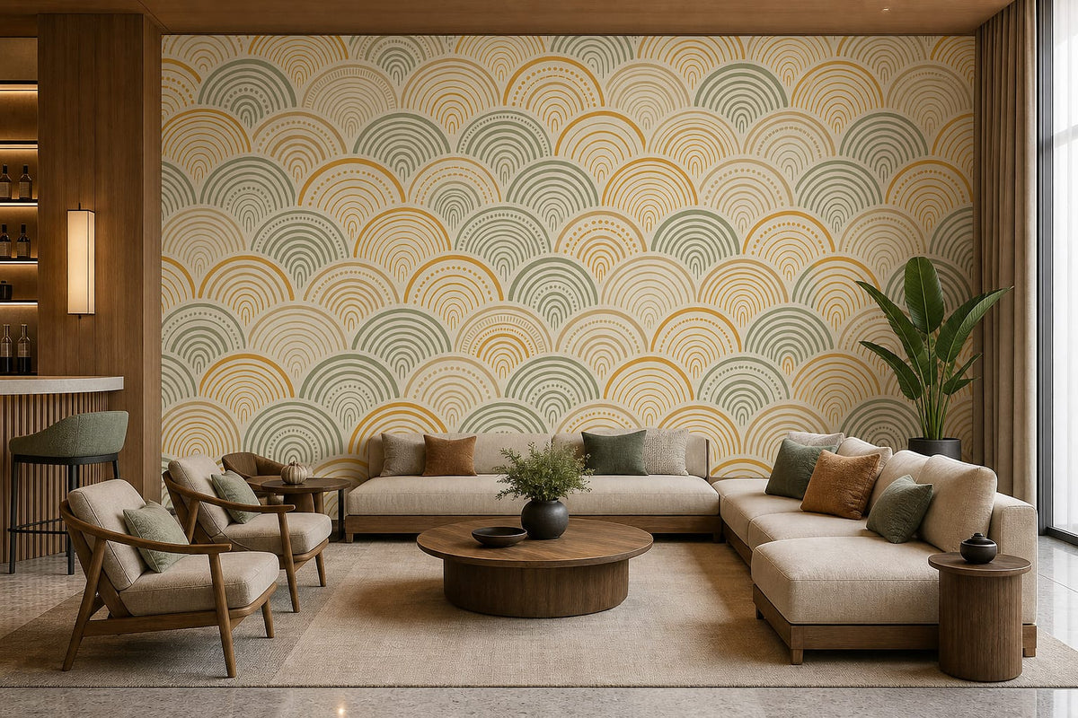 Cream Design Wallpaper Mural product view
