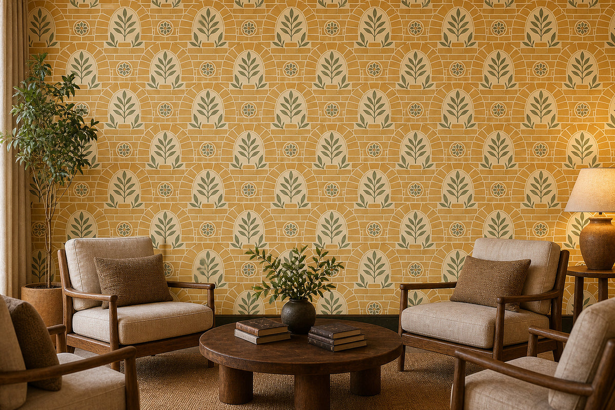 Cream Design Wallpaper Mural product view