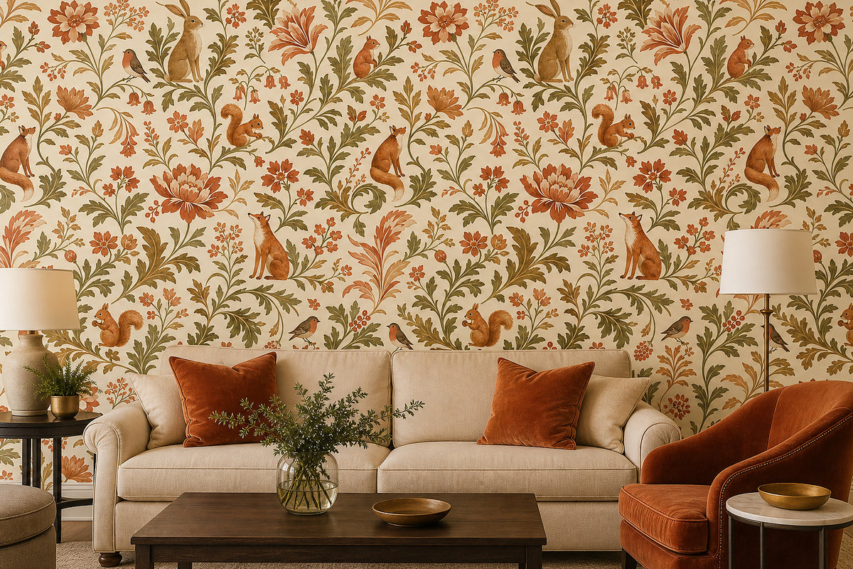 Cream Design Wallpaper Mural product view