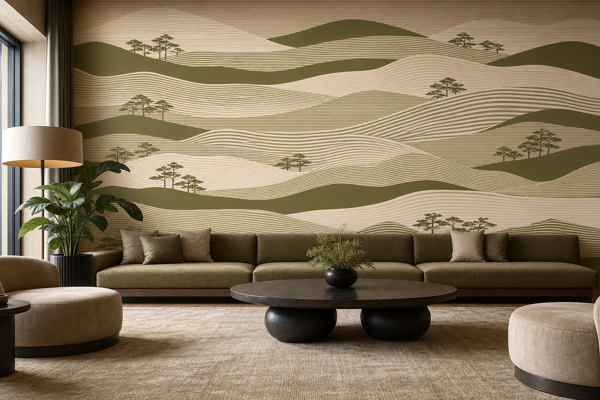 Cream Design Wallpaper Mural product view