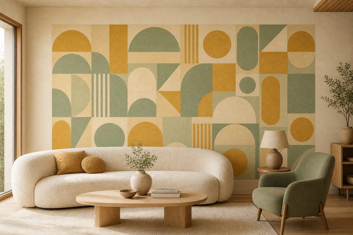 Cream Design Wallpaper Mural product view