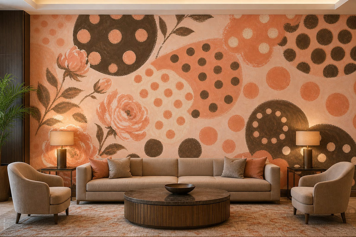 Cream Design Wallpaper Mural product view
