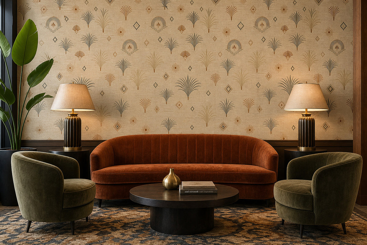 Cream Design Wallpaper Mural product view