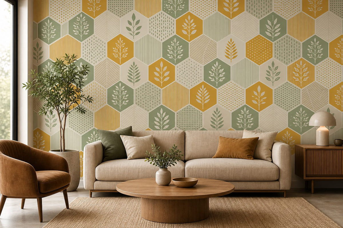 Cream Design Wallpaper Mural product view