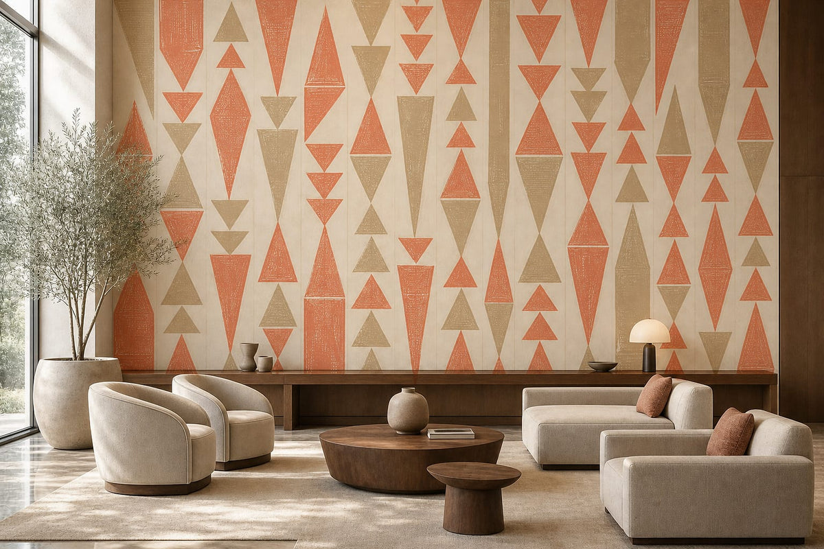 Cream Design Wallpaper Mural product view