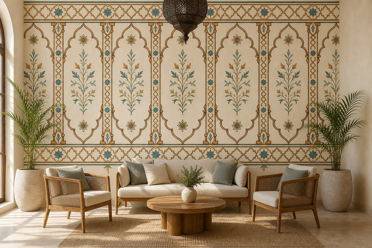 Cream Design Wallpaper Mural product view