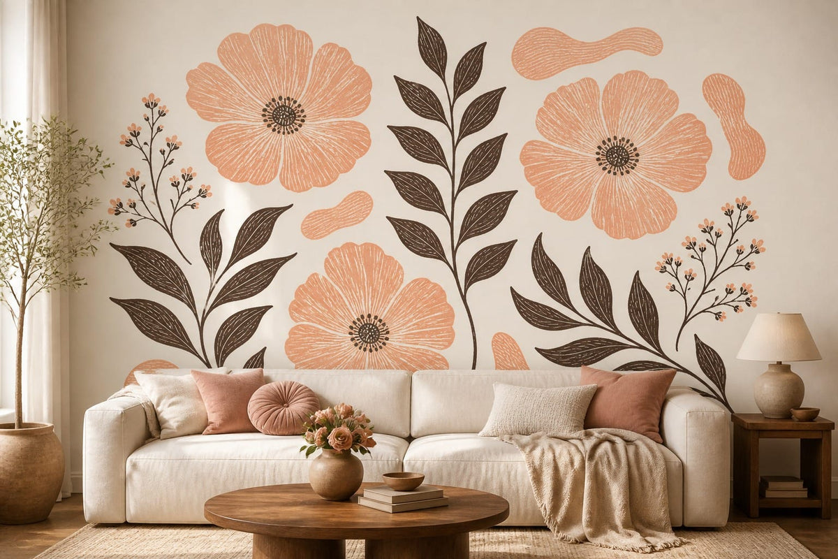 Cream Design Wallpaper Mural product view